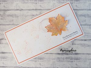 Mehr über den Artikel erfahren Herbstliche Blätterkarte im DIN lang-Format