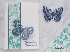 Mehr über den Artikel erfahren Einfache Glückwunschkarte Butterfly Brilliance